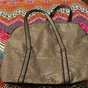 Victoria Secret gold/black Tote
